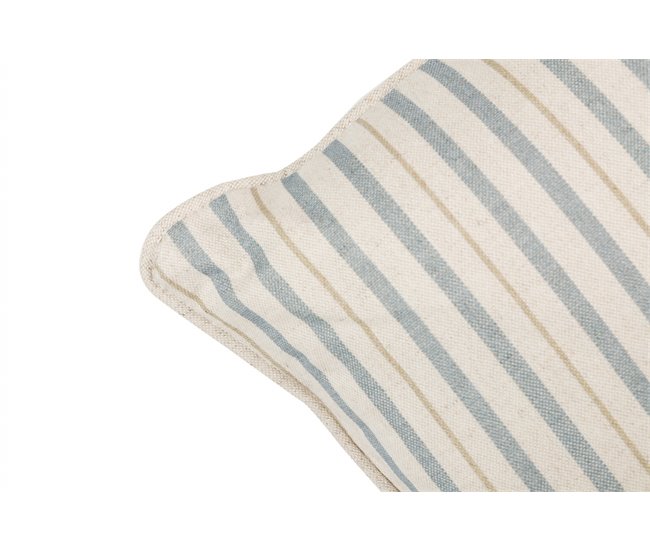 Conforama Cojin Lino Flores Rayas 45x30 Cm