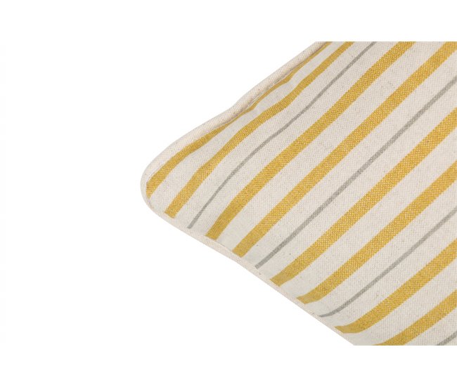 Conforama Cojin Lino Flores Rayas 45x45 Cm