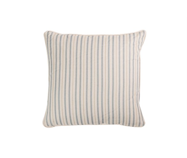 Conforama Cojin Lino Flores Rayas 45x45 Cm