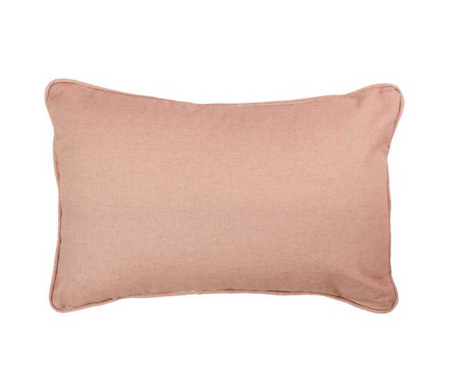 Conforama Cojin Lino Rosa 45x30 Cm