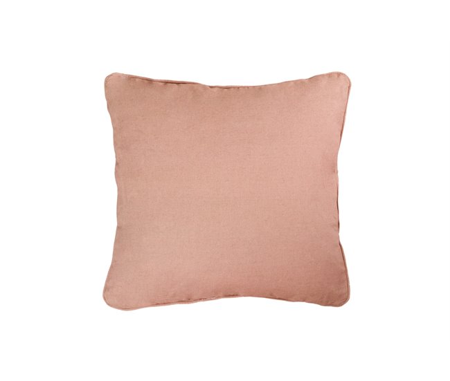 Conforama Cojin Lino Rosa 45x45 Cm
