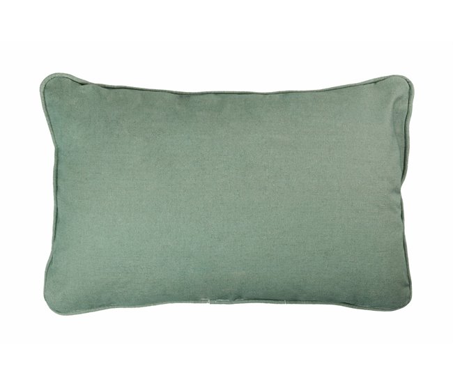 Conforama Cojin Lino Verde 45x30 Cm
