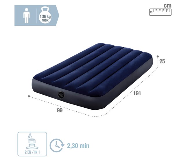 Conforama Colchón Hinchable 99x191x25 Cm