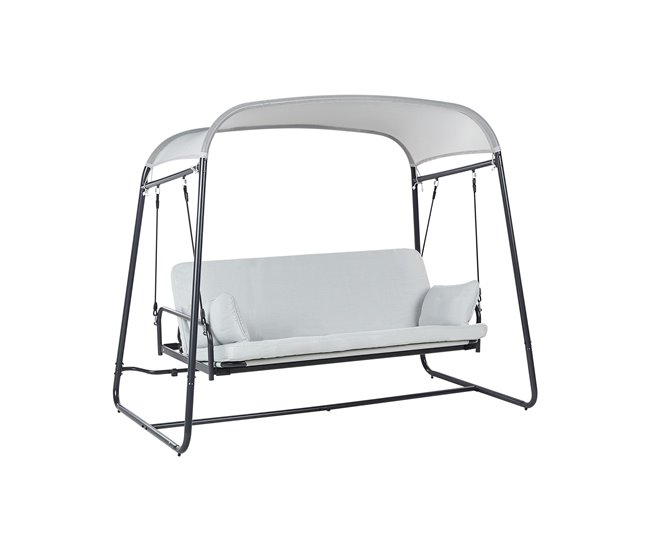 Conforama Columpio MARSCIANO Metal Gris claro