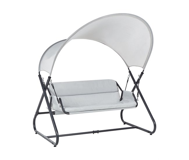 Conforama Columpio SOLAGNA Metal Gris claro