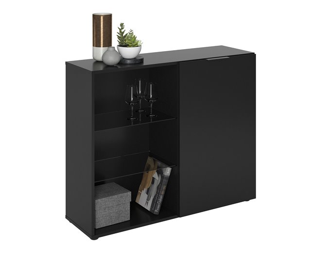 Conforama Cómoda 1 Puerta 3 Estantes - Dark