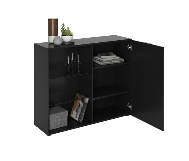 Conforama Cómoda 1 Puerta 3 Estantes - Dark