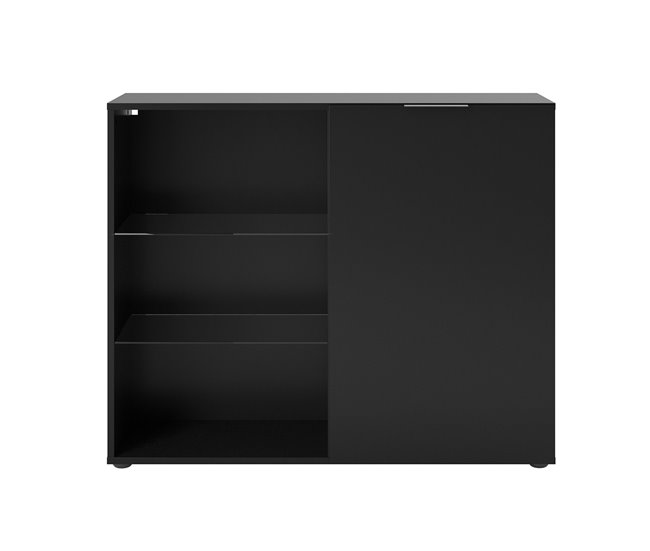 Conforama Cómoda 1 puerta 3 estantes - Dark