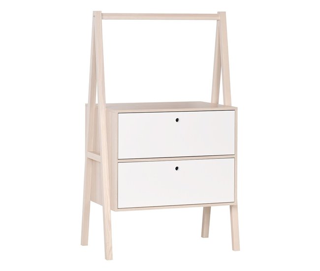 Conforama Cómoda 2 cajones blanco - Spot