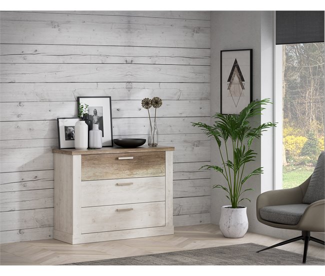 Conforama Cómoda 3 Cajones Dobles VERONA