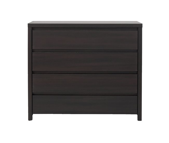 Conforama Cómoda 4 Cajones Soren Madera Wengué