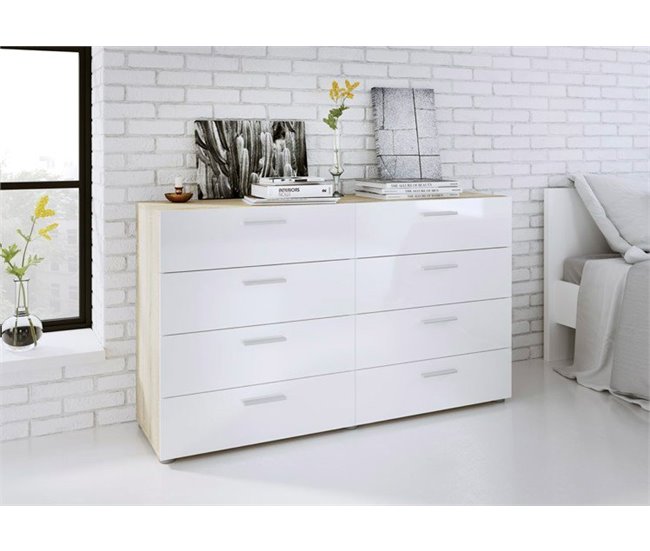 Conforama Cómoda Doble De 8 Cajones KATY