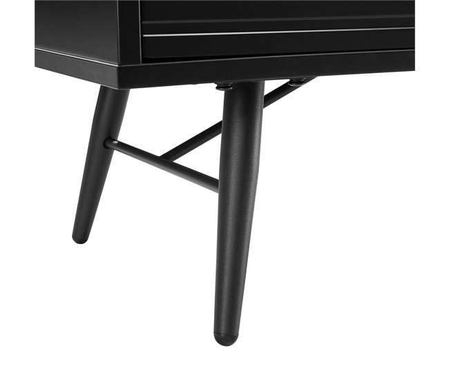 Conforama Cómoda EMILY 90x80x40cm 4 Cajones Negro