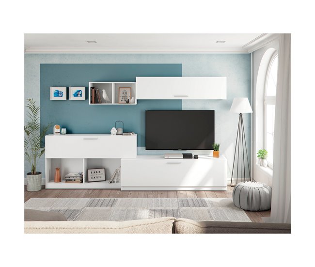 Conforama Compacto TV ASPEN Blanco 260cm