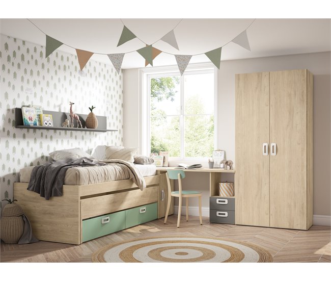 Conforama Composición conjunto cama MATCHA