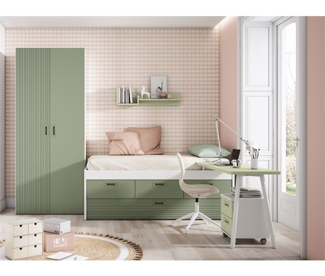 Conforama Composición De Cama MINT Blanco Mate