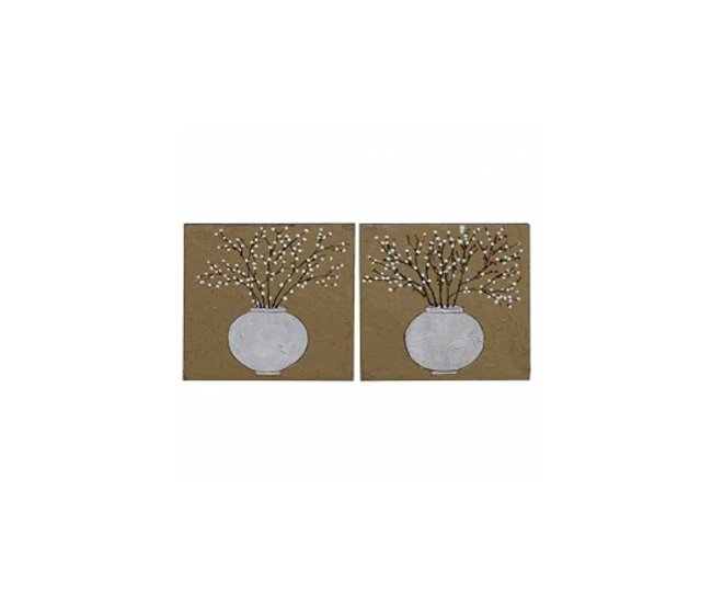Conforama CONJUNTO 2 CUADROS MODERNO JARRON