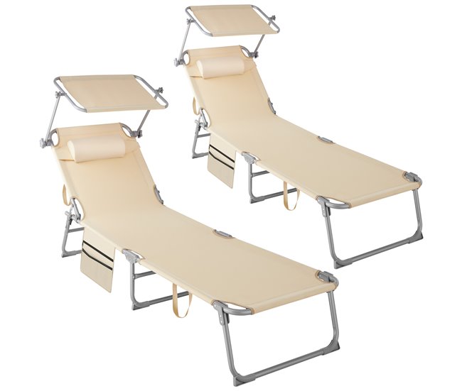 Conforama Conjunto de 2 tumbonas