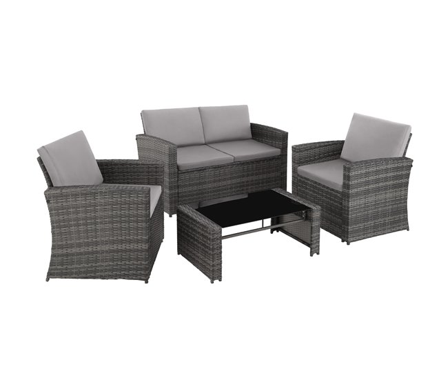 Conforama conjunto de ratán