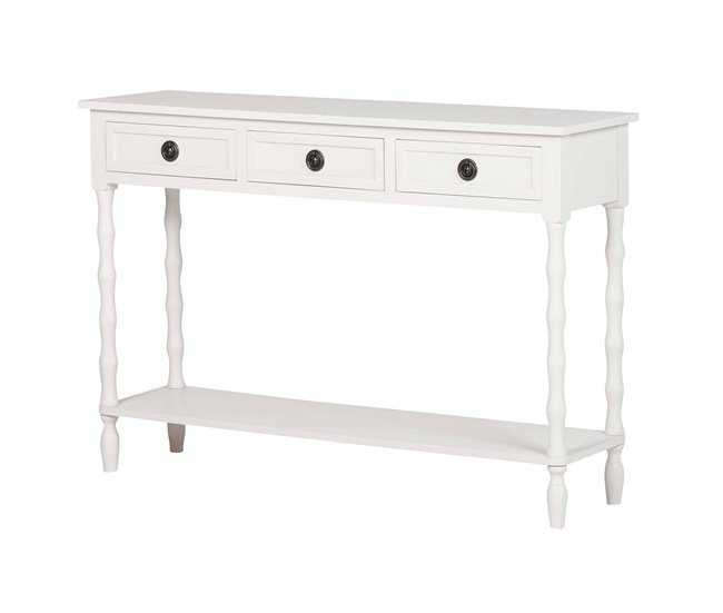 Conforama Consola Madera Beige 110x75x30 cm