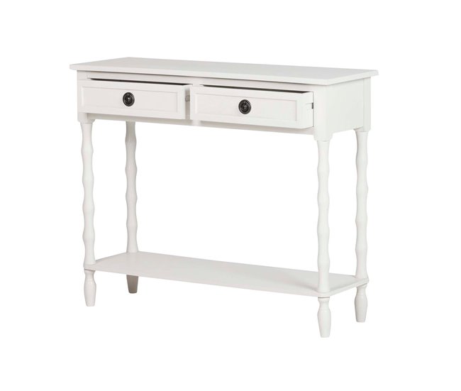 Conforama Consola Madera Beige 90x75x30 Cm