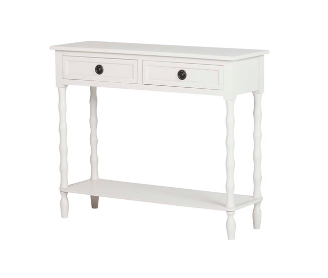 Conforama Consola Madera Beige 90x75x30 cm