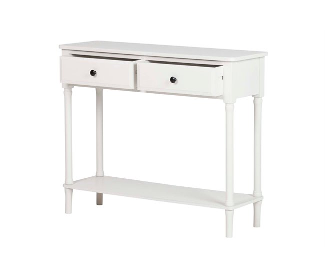 Conforama Consola Madera Blanco 90x75x30 Cm