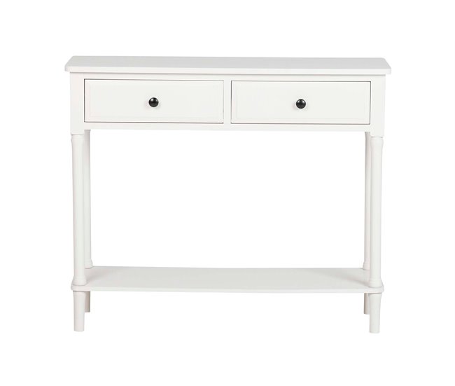 Conforama Consola Madera Blanco 90x75x30 Cm