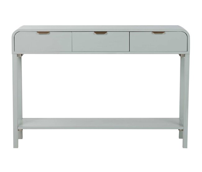 Conforama Consola Madera Verde / Dorado 110x75x32 Cm