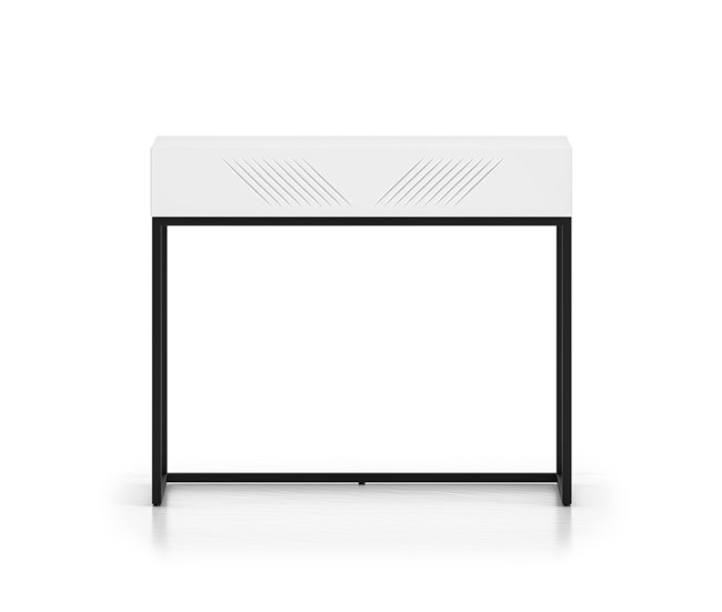 Conforama Consola Tocador 1 Cajón Aura Blanco