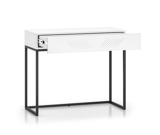 Conforama Consola Tocador 1 Cajón Aura Blanco