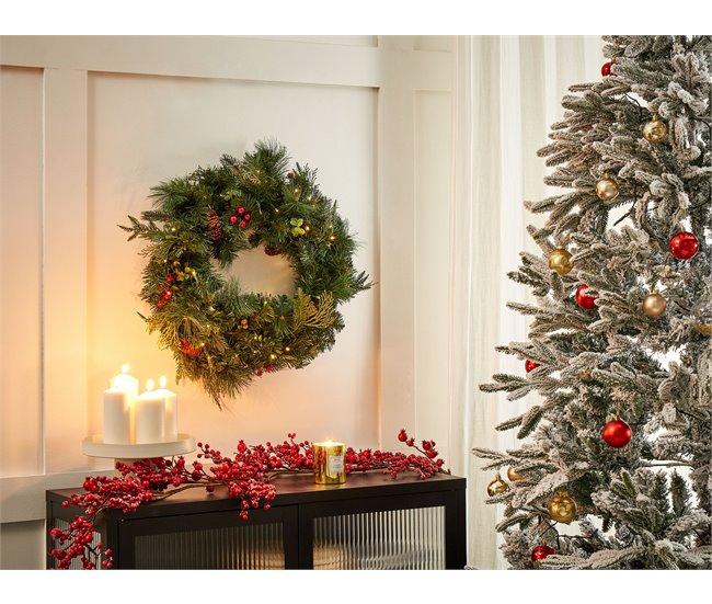 Conforama Corona LED De Navidad ⌀ 60 Cm Verde ELBRUS