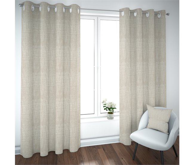 Conforama Cortina LONETA 140x260cm Color Crudo