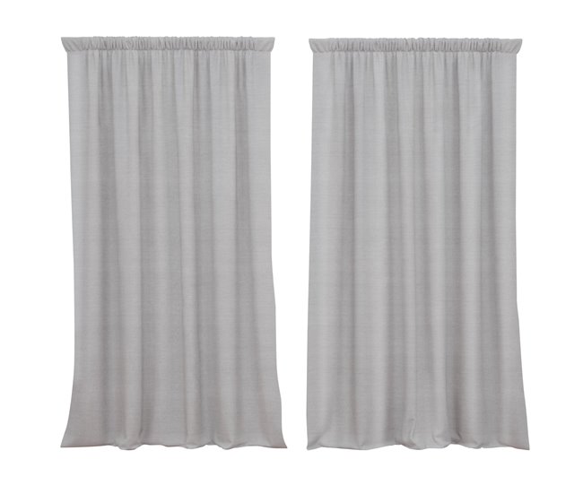 Conforama Cortina Lotus Ceniza Lotus - Gris - 140x260