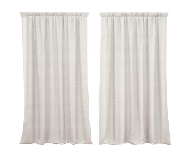 Conforama Cortina Lotus Lotus - Beige - 140x260