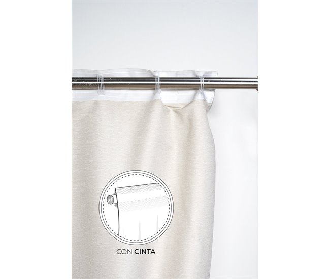 Conforama Cortina Lotus Lotus - Beige - 140x260
