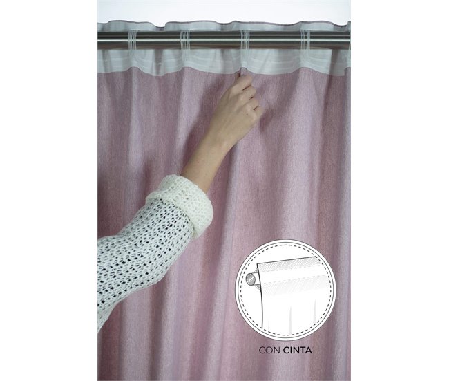 Conforama Cortina Lotus Lotus - Rosa - 140x260