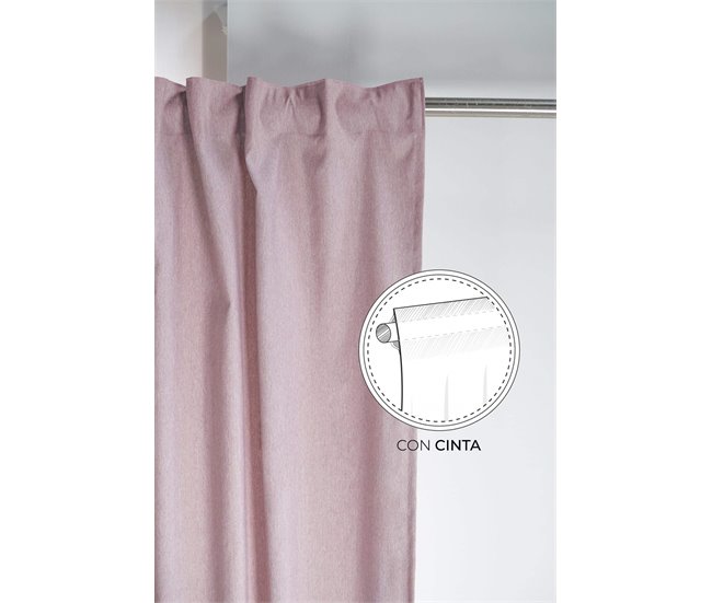 Conforama Cortina Lotus Lotus - Rosa - 140x260
