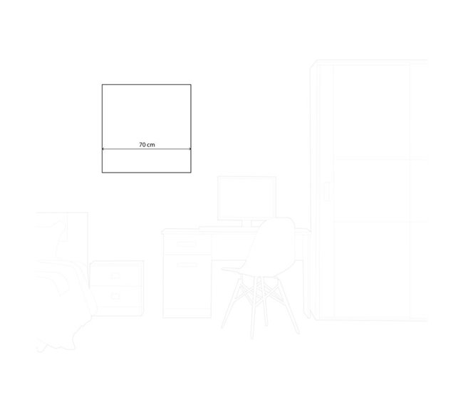 Conforama Cuadro Artesanal Vuela 70x70 Derecha Cm