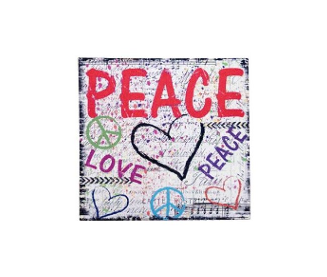 Conforama CUADRO PEACE CORAZON