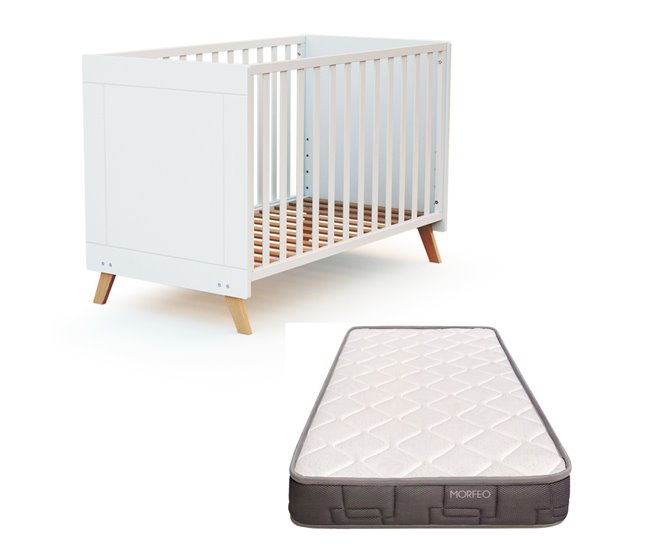 Conforama Cuna Bebé Sakura Con Colchón Morfeo