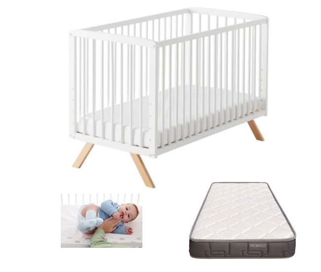 Conforama Cuna Colecho Nuru + Kit Colecho + Colchón HR