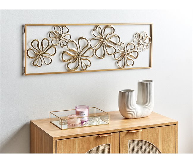 Conforama Decoración De Pared Dorada CERIUM