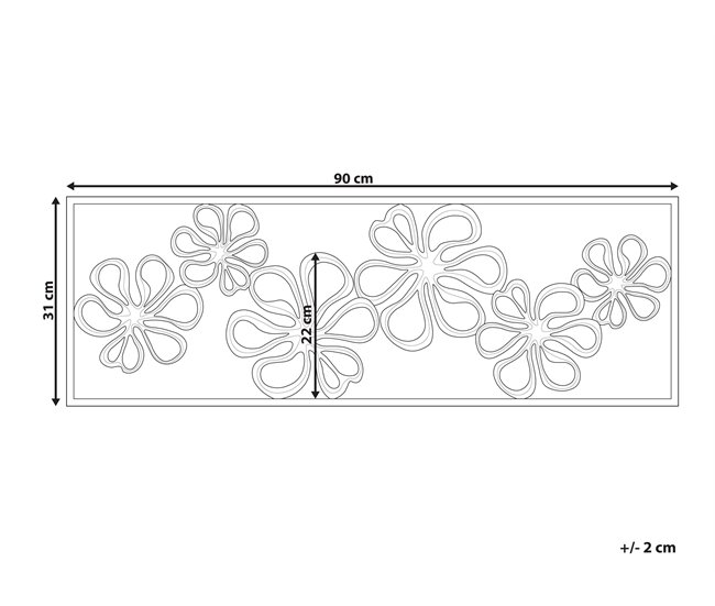 Conforama Decoración De Pared Dorada CERIUM