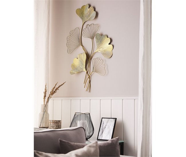 Conforama Decoración De Pared Dorada INDIUM