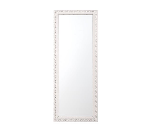 Conforama Espejo 50x130 cm blanco/plateado MAULEON