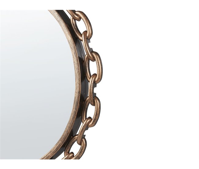 Conforama Espejo De Pared Dorado ø 46 Cm YEBRA