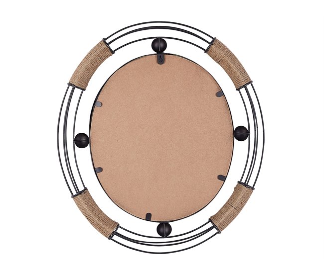 Conforama Espejo De Pared Negro 55 X 50 Cm MOULINS