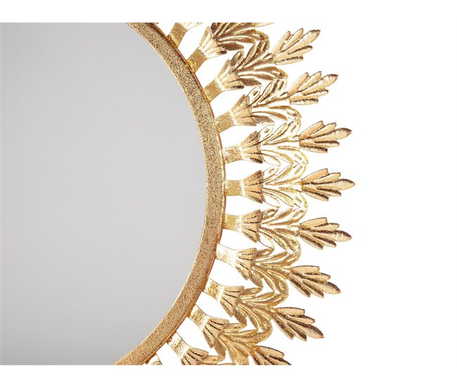 Conforama Espejo De Pared ø60 Cm Dorado VOREY