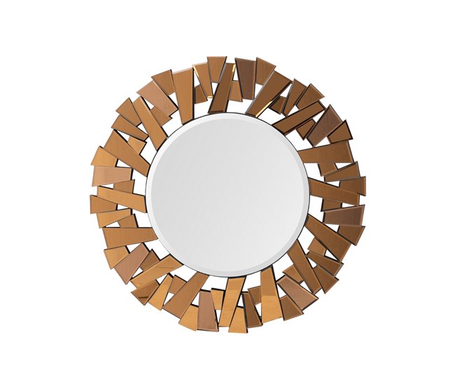 Conforama Espejo Multiple Bronce 90x3x90 Cm